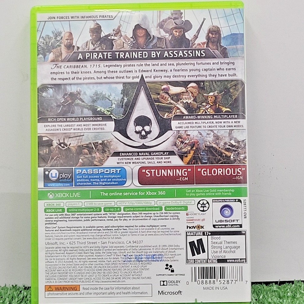 Assassins Creed IV Black Flag for Microsoft Xbox 360, 2013 GameStop Edition - Picture 2 of 10